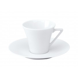 [14cl] Tasse café Europe et sa soucoupe - Seychelles blanc
